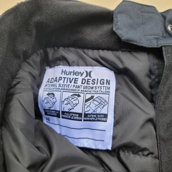 NWT Hurley Snow Ski Pants Girls Adaptive E-Z Grow Insulated Water Resistant Sz S - Picture 2 of 14